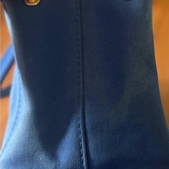 Prada Blue Canvas Tote Bag - Picture 12 of 15